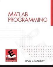 Tapa de MatLAB Programming
