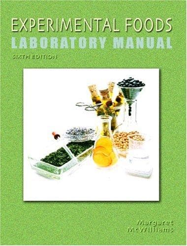 Tapa de Experimental Foods Laboratory Manual