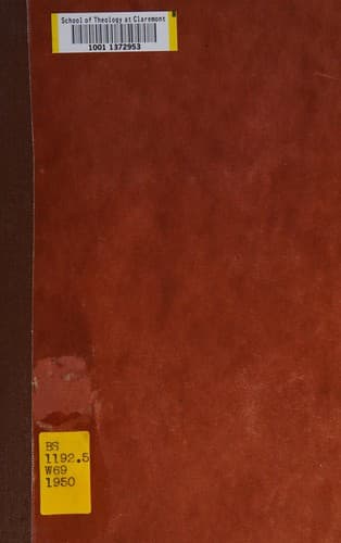 Tapa de The Old Testament against its environment