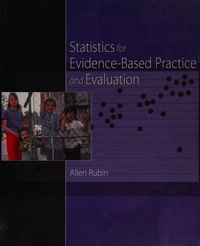 Tapa de Statistics for evidence-based practice and evaluation