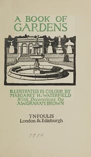 Tapa de A book of gardens