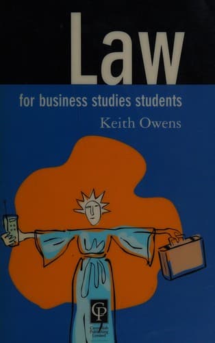 Tapa de Law for business studies students