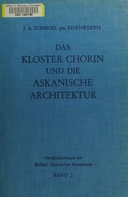 Tapa de Das Kloster Chorin und die askanische Architektur in der Mark Brandenburg, 1260-1320