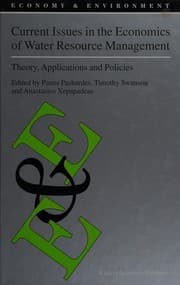 Tapa de Current issues in the economics of water resource management