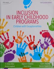 Tapa de Inclusion in early childhood programs