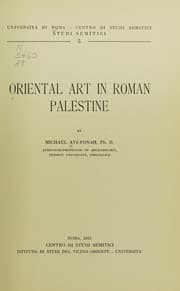 Tapa de Oriental art in Roman Palestine