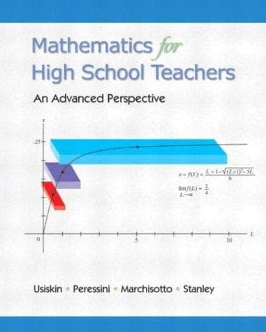 Tapa de Mathematics for High School Teachers