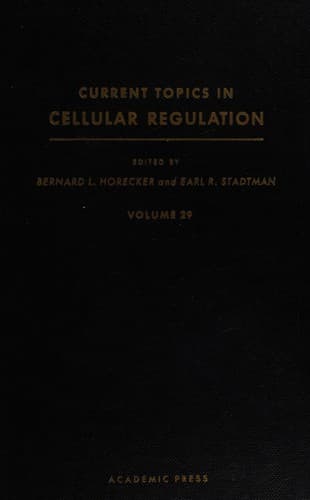 Tapa de Current Topics in Cellular Regulation