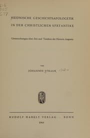 Tapa de Heidnische Geschichtsapologetik in der Christlichen spaetantike