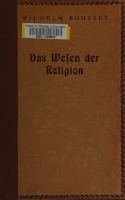 Tapa de Das Wesen der Religion