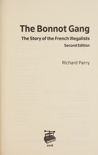 Tapa de Bonnot Gang