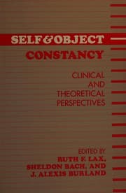 Tapa de Self and object constancy