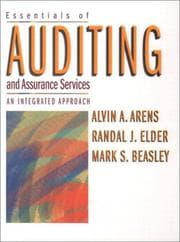 Tapa de Essentials of auditing and assurance services