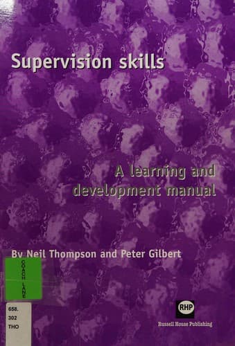 Tapa de Supervision Skills