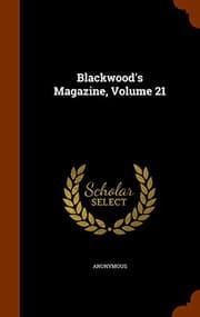 Tapa de Blackwood's Magazine, Volume 21