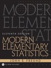 Tapa de Modern Elementary Statistics