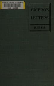 Tapa de Cicero's letters