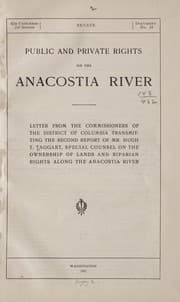 Tapa de Public and private rights on the Anacostia River