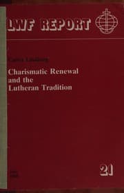 Tapa de Charismatic renewal and the Lutheran tradition