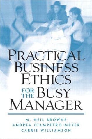 Tapa de Practical Business Ethics for the Busy Manager