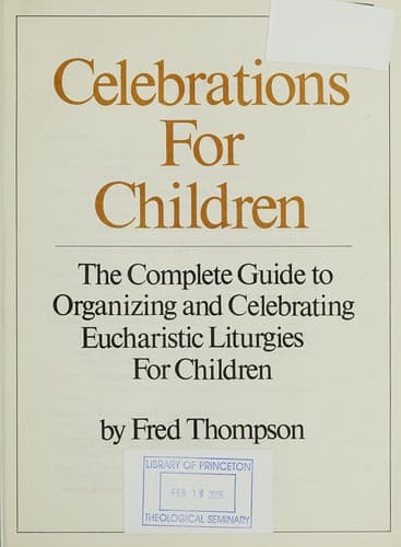 Tapa de Celebrations for children