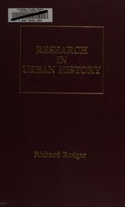 Tapa de Research in urban history