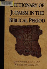 Tapa de Dictionary of Judaism in the Biblical period