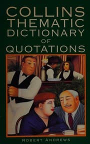 Tapa de Collins Thematic Dictionary of Quotations