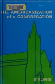 Tapa de The Americanization of a congregation