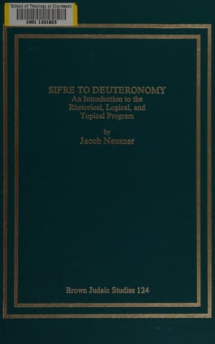 Tapa de Sifre to Deuteronomy