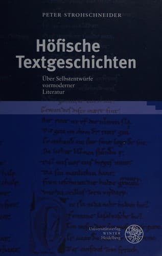 Tapa de Höfische Textgeschichten