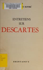 Tapa de Entretiens sur Descartes