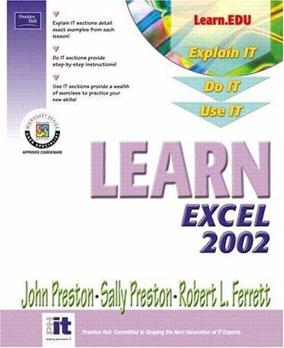 Tapa de Learn Excel 2002