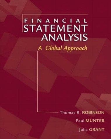 Tapa de Financial statement analysis