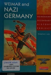 Tapa de Weimar & Nazi Germany (History Through Sources)