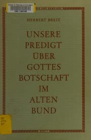 Tapa de Unsere Predigt über Gottes Botschaft im alten Bund