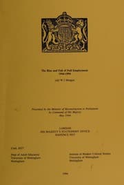 Tapa de The rise and fall of full employment 1944-1994