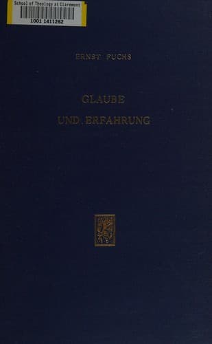 Tapa de Glaube und Erfahrung