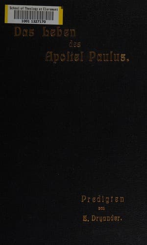 Tapa de Das Leben des Apostels Paulus