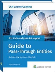 Tapa de Tax Cuts and Jobs Act Impact- Guide to Pass Through Entities