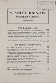 Tapa de New dahlias, 1942