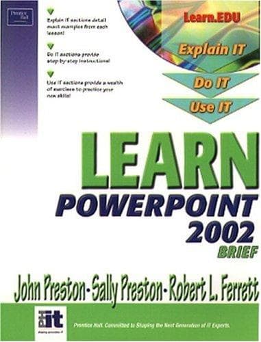 Tapa de Learn PowerPoint 2002
