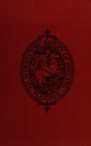 Tapa de An introductory history of England from Henry VII to the restoration. --