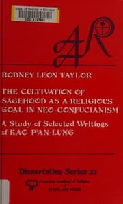 Tapa de The cultivation of sagehood as a religious goal in Neo-Confucianism