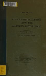 Tapa de Russian observation upon the American Prayer Book