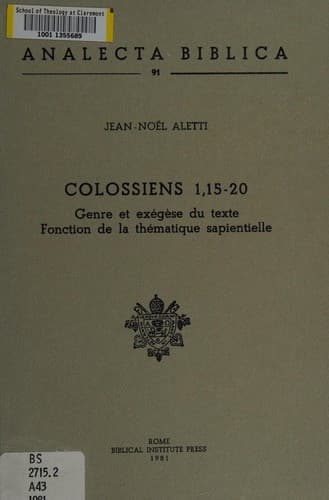 Tapa de Colossiens 1, 15-20