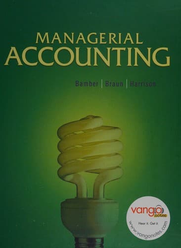 Tapa de Managerial accounting