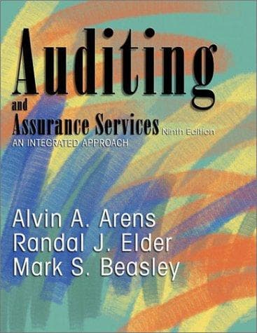 Tapa de Auditing and Assurance Services