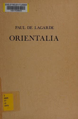 Tapa de Orientalia