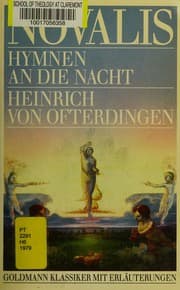 Tapa de Hymnen an die Nacht ; Heinrich von Ofterdingen